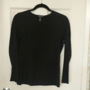 Black 100 % Cotton + Lace Ralph Lauren T-shirt